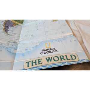 Vintage national Geographic The World Poster 2003